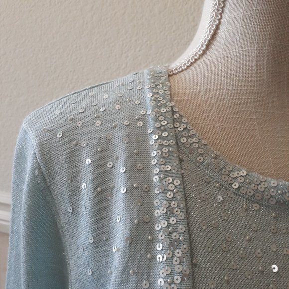 Sequin Embellished Mock Twin Set NWT - Picture 1 of 16